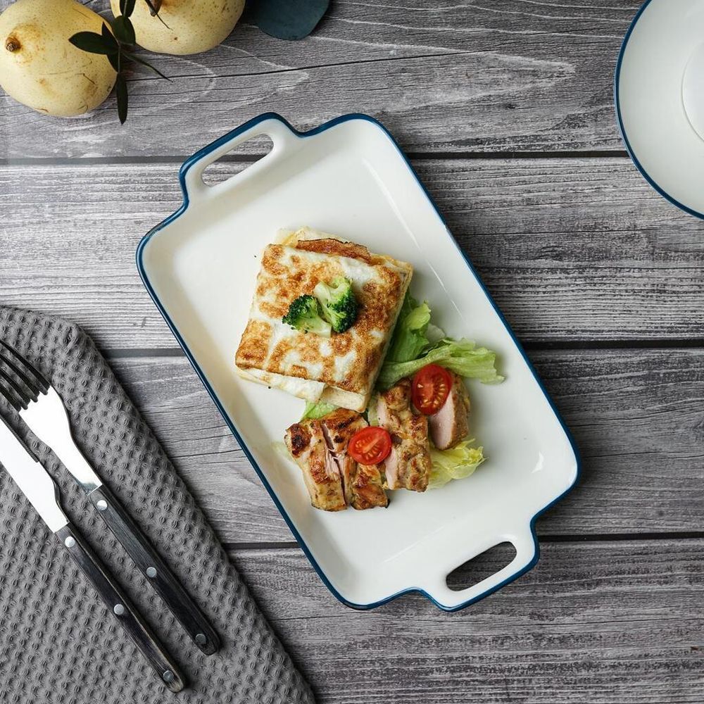 Блюдо прямоугольное 28,7*16,4 см h2,8 см 560 мл с ручками Bakery Fusion P.L. Proff Cuisine [6]