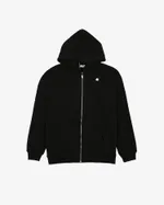 Худи One Two Basic С Начесом на молнии черный