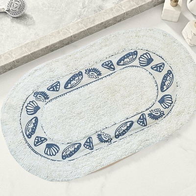 Коврик хлопковый 50*80см с печатным рисунком "Sindbad", овал