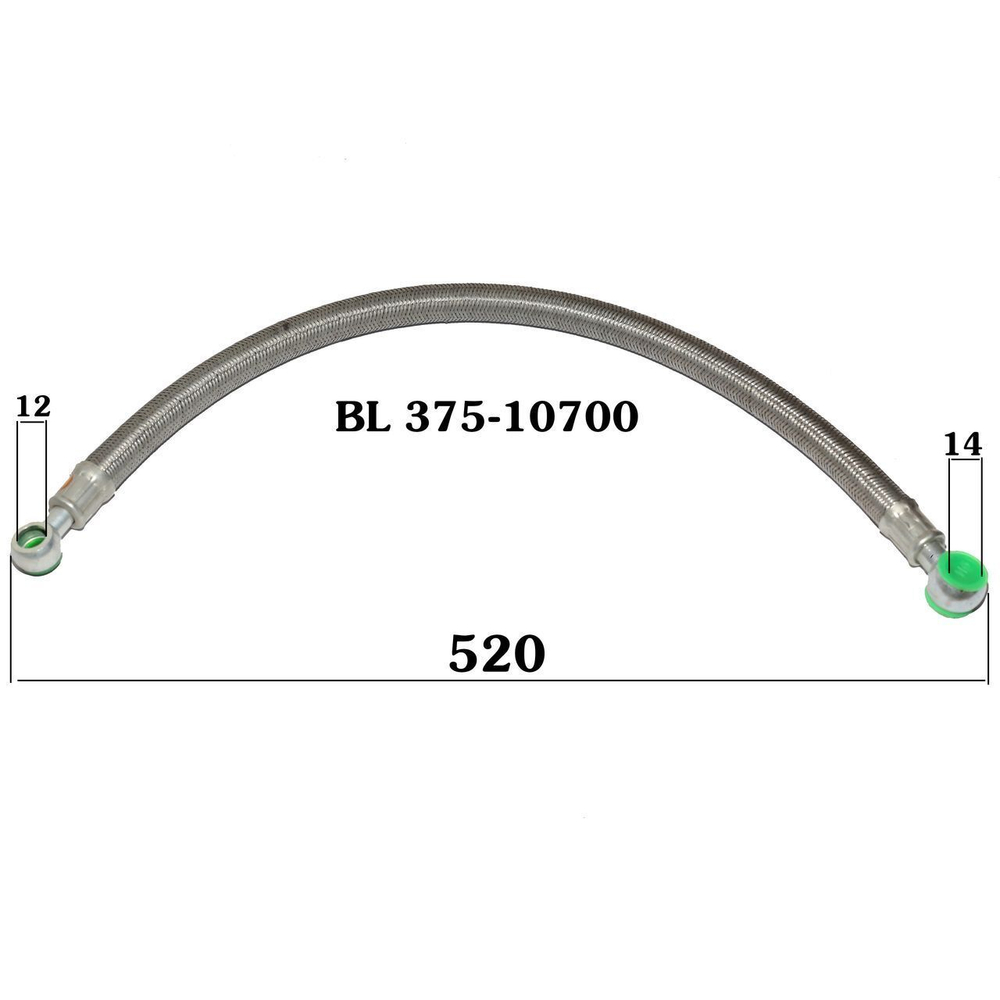 Топливопровод от помпы подкачки к фильтру КМ385BT/LL380BT