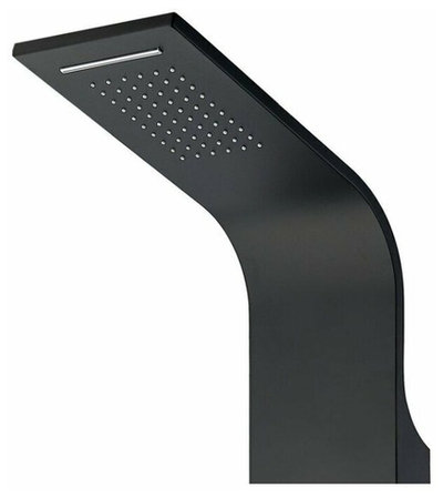 Душевая панель Galaxy Black с гидромассажем и изливом