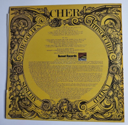 Винтажная виниловая пластинка LP The Golden Hits Of Cher (UK 1980)