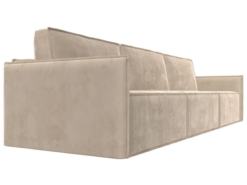 Диван прямой Либерти лонг, Бежевый, Велюр, 116889