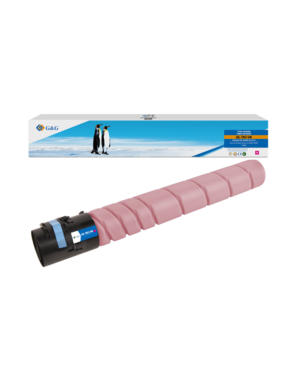 G&G toner-cartridge for Konica Minolta bizhub C458/C558/C658 with chip magenta 26000 pages TN-514M A9E8350 гарантия 12 мес.