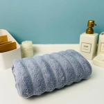 Полотенце махровое 50*90см «FLUFFY» цвет серый жемчуг 08-190, плотность 500гр/м2