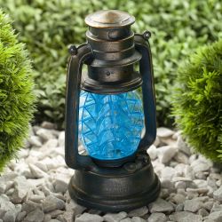 SL-RSN23-LANT-BU ЭРА Садовый светильник на солнечной батарее, полистоун, пластик, синий, 21,3 см | Садовые декоративные светильники