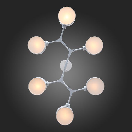 SLE183502-06 Светильник потолочный Белый/Белый E14 6*60W GIMENTO
