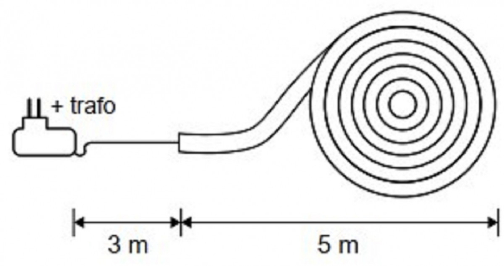 Гирлянда Дюралайт золото 100 LED Luca Lighting