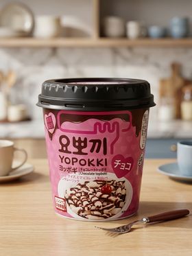 Токпокки (рисовые клецки) Yopokki с шоколадным соусом, 120 гр