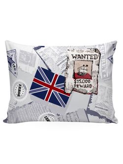 Постельное белье поплин Сказка "WANTED/WANTED" 1,5-сп Наволочка 50х70 см 1 шт Простынь 150x215 см Пододеяльник 145x215 см