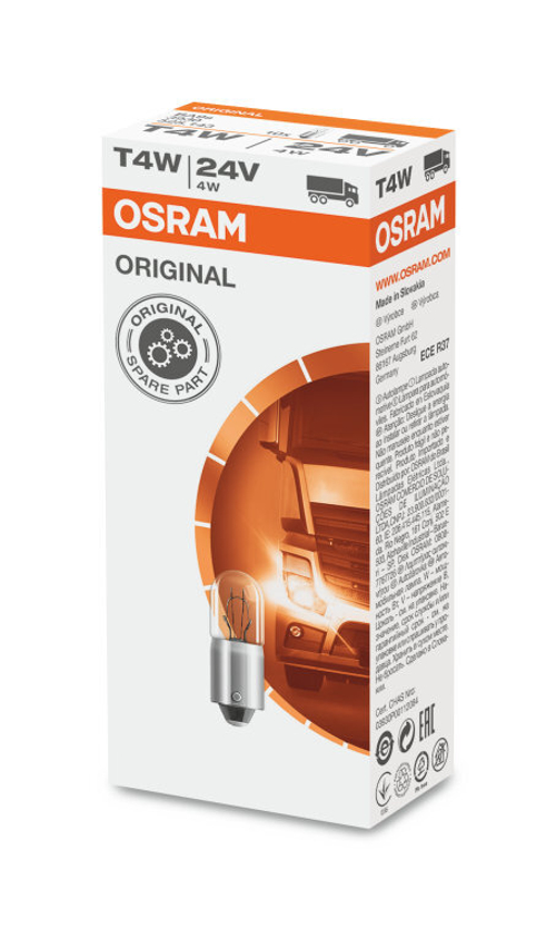Автолампа 12V T4W Osram