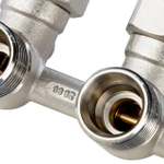 Узел нижнего подключения угловой STOUT - 3/4" (НР/НГ, PN10, Tmax 120°С, для однотрубной системы)