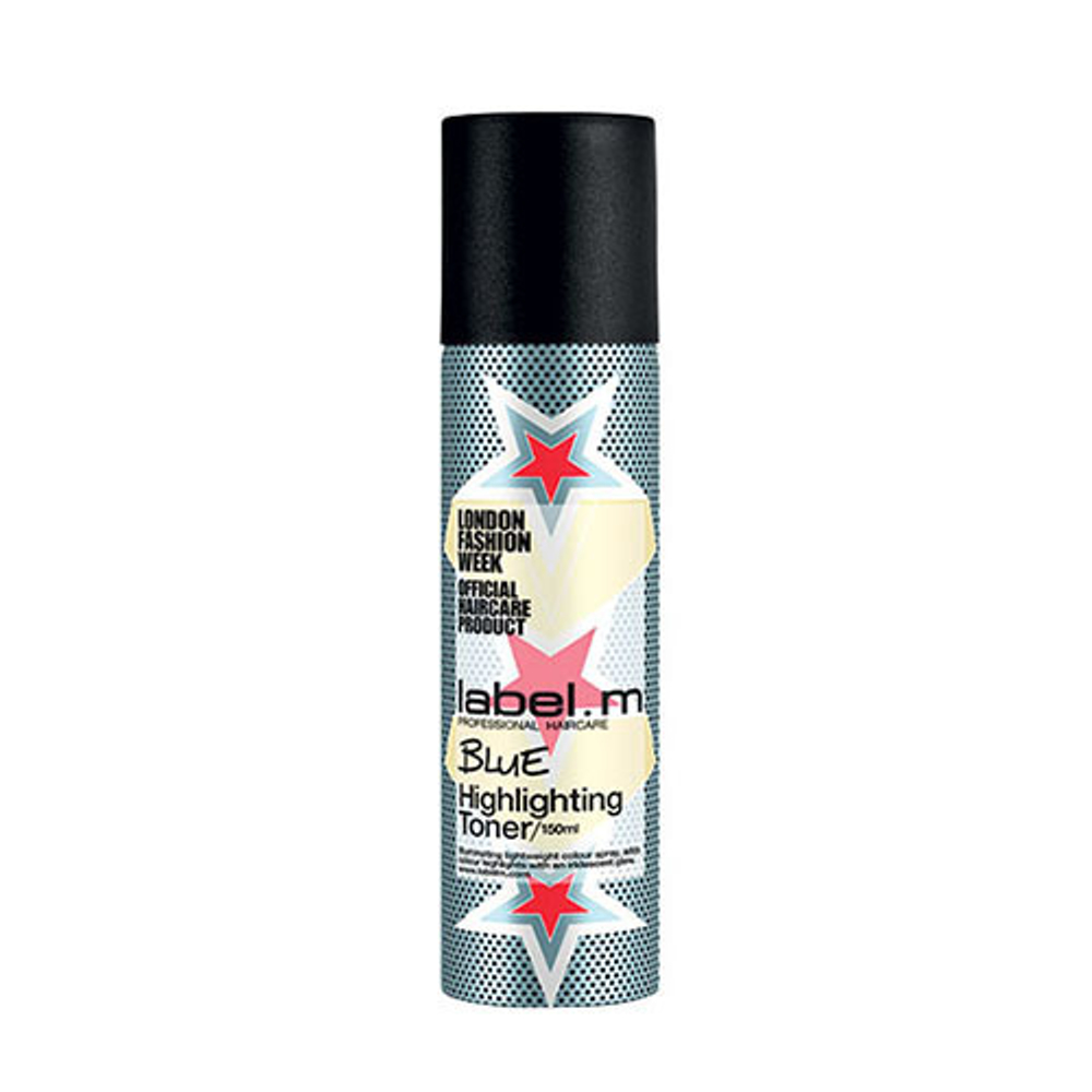 Спрей-блеск для волос тонирующий Голубой Label.m Highlighting Toner Blue 150мл