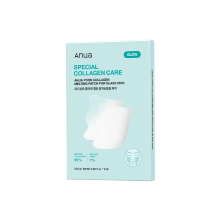 ANUA Набор тающих патчей для лица PDRN Collagen Melting Patch For Glass Skin, 4 шт