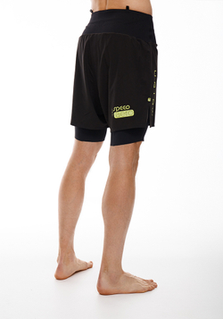 ШОРТЫ МУЖСКИЕ SFA5 ELEVATE 2IN1 | BLACK YELLOW