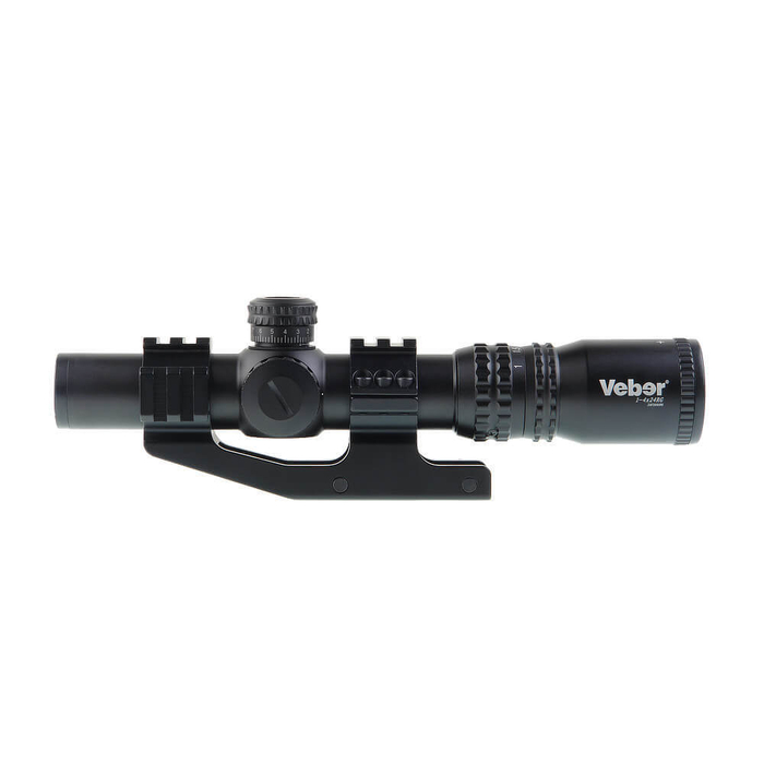 Прицел Veber Black Russian 1-4x24 RG загонник