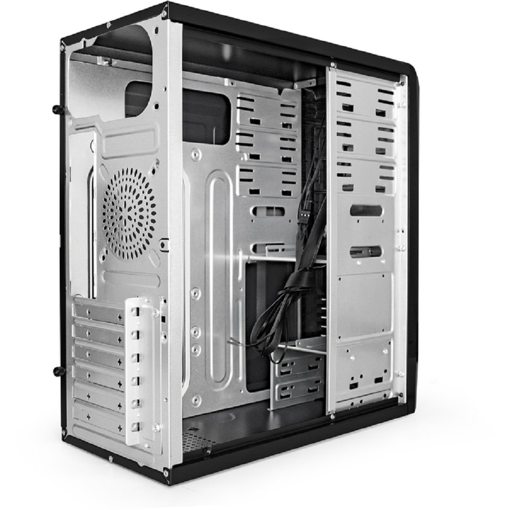 Корпус для компьютера Exegate EX261447RUS Корпус Miditower CP-601 Black, ATX, &lt;без БП&gt;, 2*USB, Audio