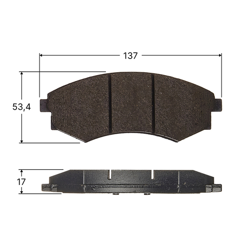 Колодки тормозные дисковые Avantech передние (противоскрипная пластина в компл.) Замена для арт. AV015 AV069
