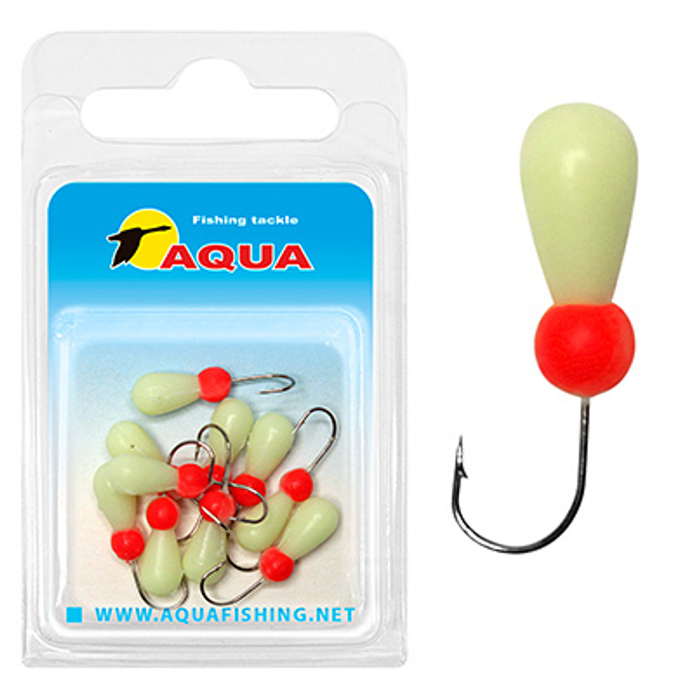 Мормышка фосфорная №79 КУКОЛКА, 2 упк по 10шт 0,25g