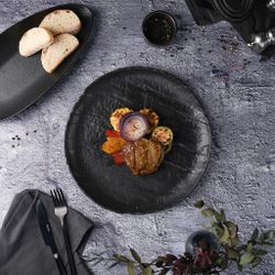 Тарелка d 29 см Uneven Side Black Raw Stellar P.L. Proff Cuisine [3]