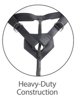 Кофейный страпон Strap-on Harness Cock - 15,2 см.