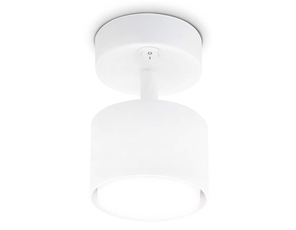 Накладной спот с выключателем TA132 WH белый GX53 max 12W D79*134*D84