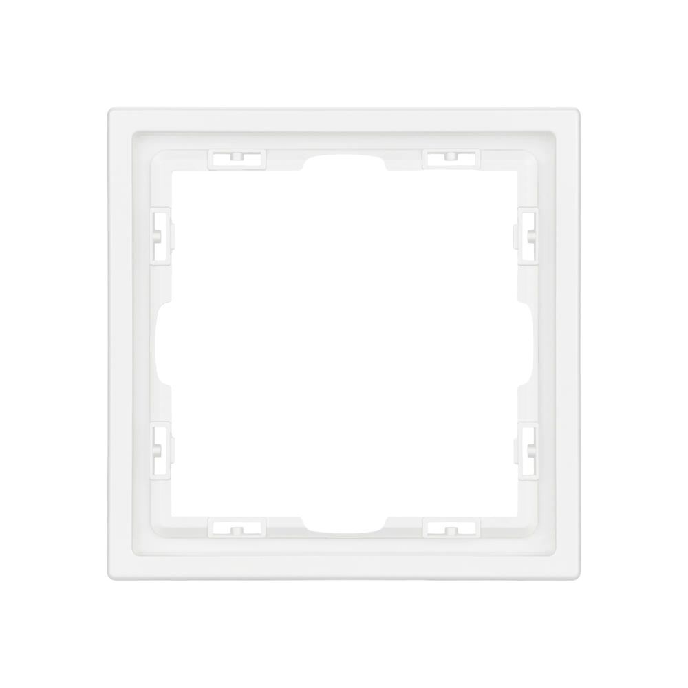 Рамка пластиковая FRM-NOBE-SFPL-1-WH (Arlight, Белый кварц) 054211