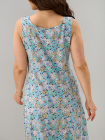 Платье П-012/серый-ромашкинезабудки