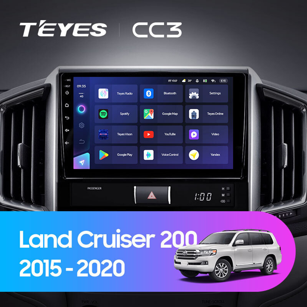 Teyes CC3 9" для Toyota Land Cruiser 200 2015-2020