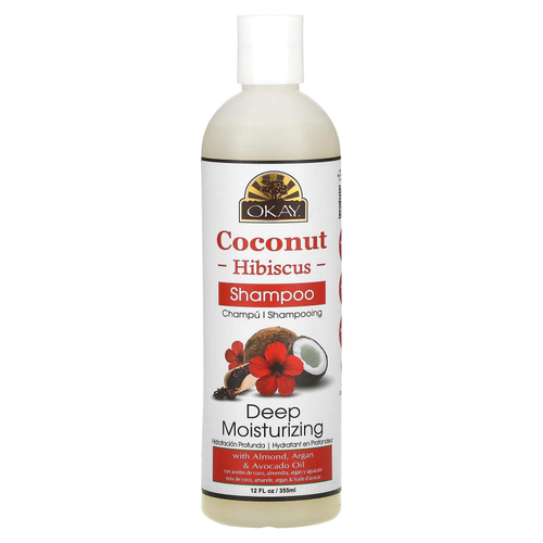 Okay Pure Naturals, Coconut Hibiscus, глубокое увлажнение, шампунь, 355 мл (12 жидк. унц.)