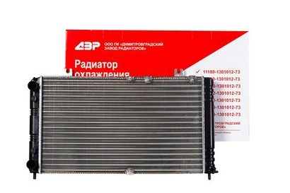 Радиатор охлаждения ВАЗ 1118 Калина алюминий ДЗР