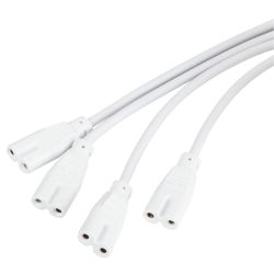 Разветвитель сетевой для линейных светильников ЭРА 4х IEC C7 2pin 2m для подключения 4 светильников | Аксессуары для фито светильников