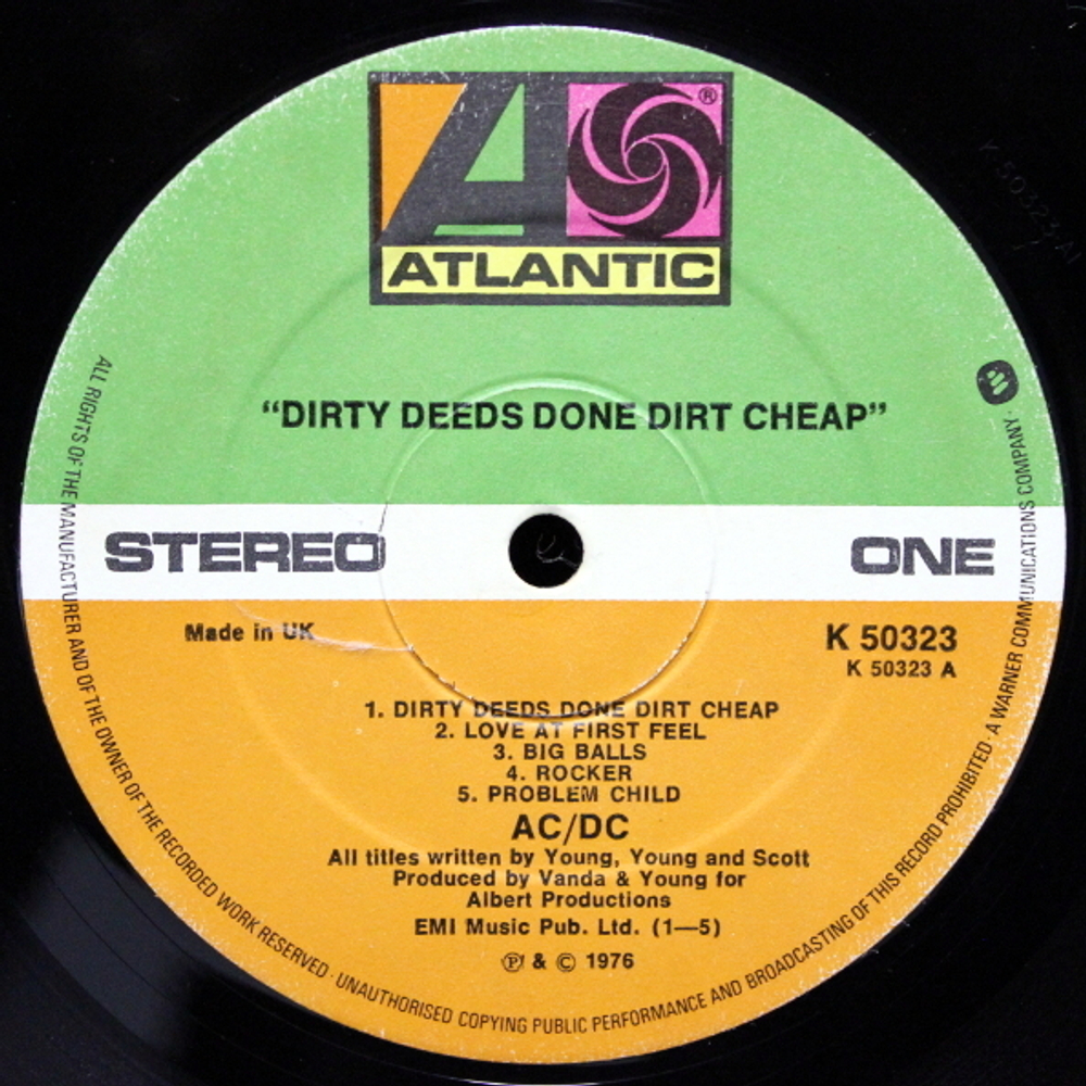 AC/DC / Dirty Deeds Done Dirt Cheap (LP)