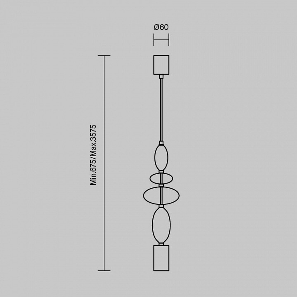 Подвесной светильник Maytoni Monochrome MOD071PL-L8B3K1