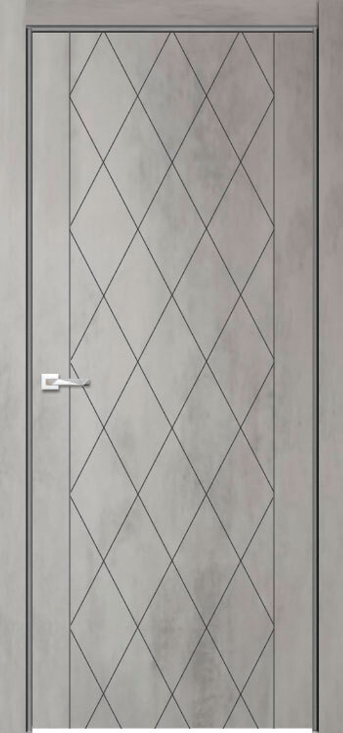 Межкомнатная дверь Севилья 21 / Цвет Бетон светлый / Двери Верда