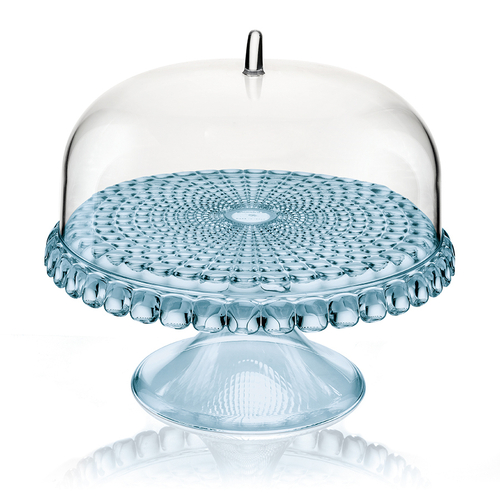 Блюдо для торта с крышкой, tiffany, ?30 см, голубое