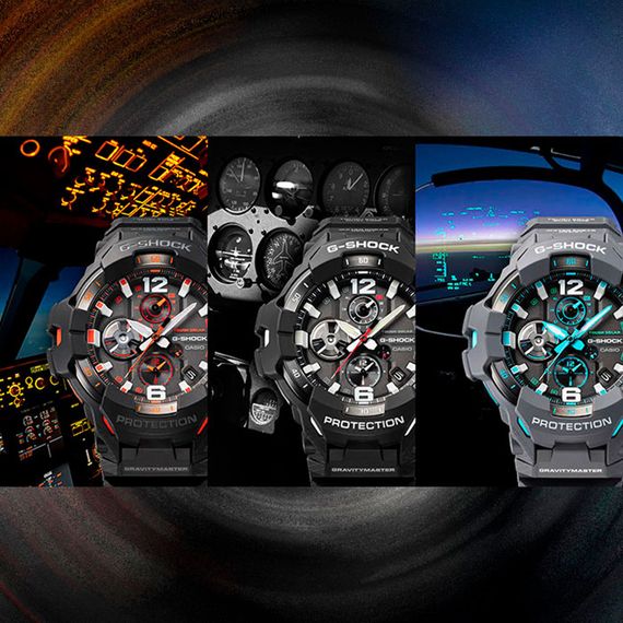 Японские наручные часы Casio G-SHOCK GR-B300-1A4 с хронографом