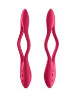 Красный многофункциональный вибратор для пар Satisfyer Elastic Joy (Цвет: красный)