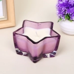 Свеча в стакане «Звездная ночь» 10,5*5,5 см, Сиреневый