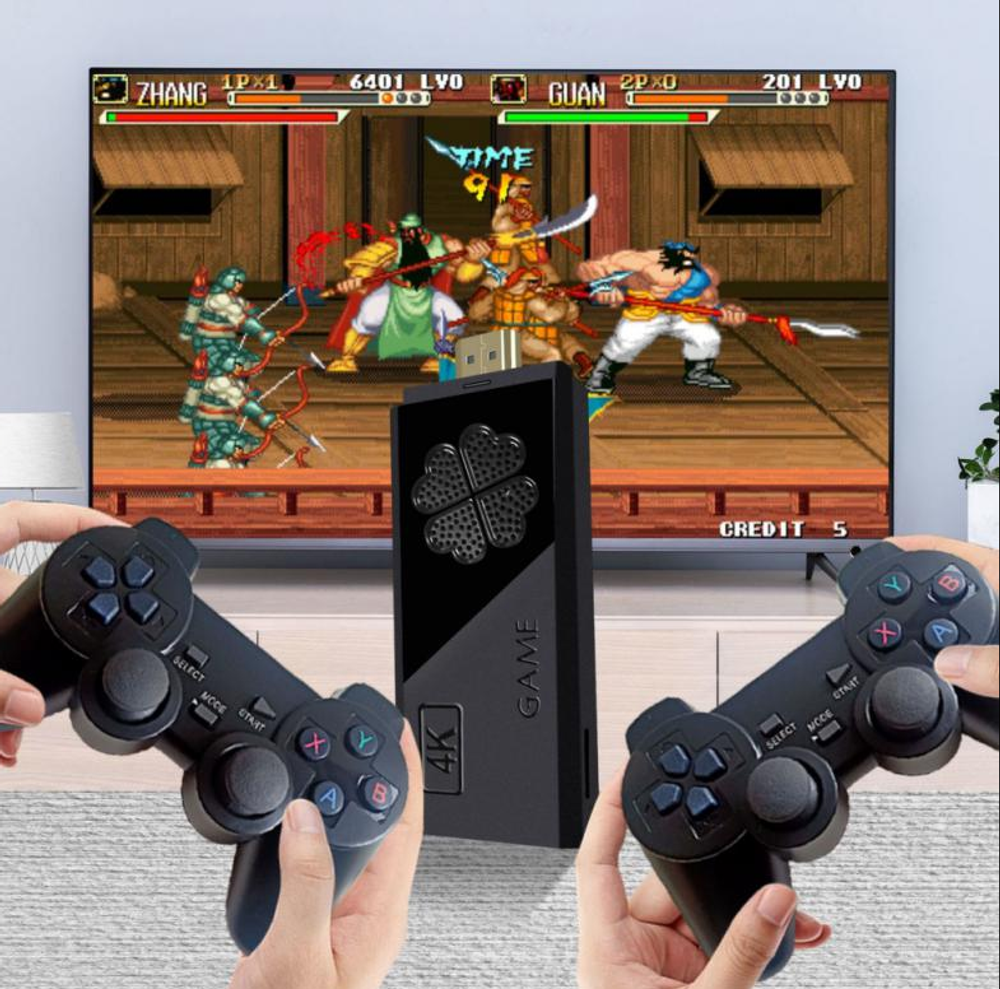 Эмулятор M8II PS1, Dendy, Sega, Nintendo. Game Stick 64 GB, HDMI 4K, 15000 Игр  big size