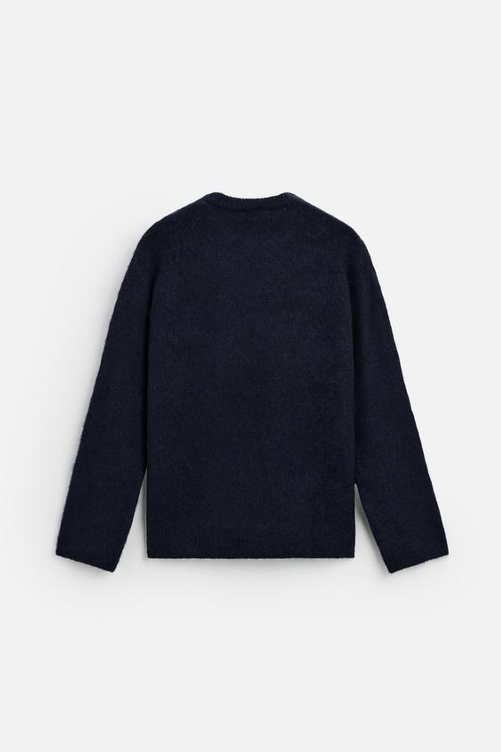 ZARA СВИТЕР ИЗ РЕЛЬЕФНОЙ ТКАНИ, МОРСКОЙ СИНИЙ