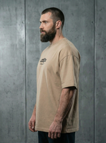 Футболка оверсайз хлопковая LEGENDA Величайший Геркулес цвет песок