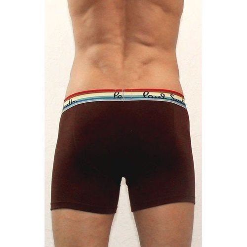 Мужские трусы боксеры завышенные коричневые Paul Smith Brown
