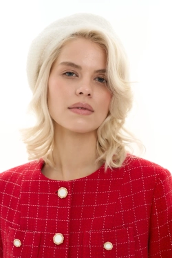 Жакет укороченный (без воротничка) красный