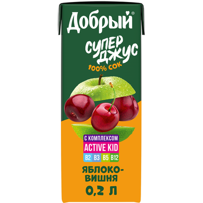 Добрый яблоко-вишня 0,2