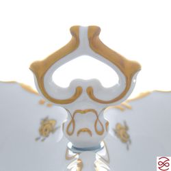 Икорница 2-я ярусная Queen's Crown Золотая роза 26 см