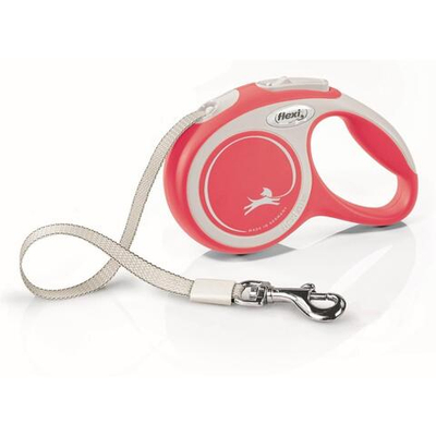 FLEXI Рулетка NEW COMFORT XS ремень 3 м до 12 кг, красный