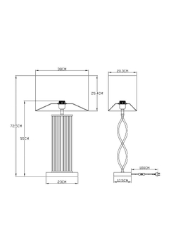 Настольная лампа Arte Lamp Veil A5061LT-1PB