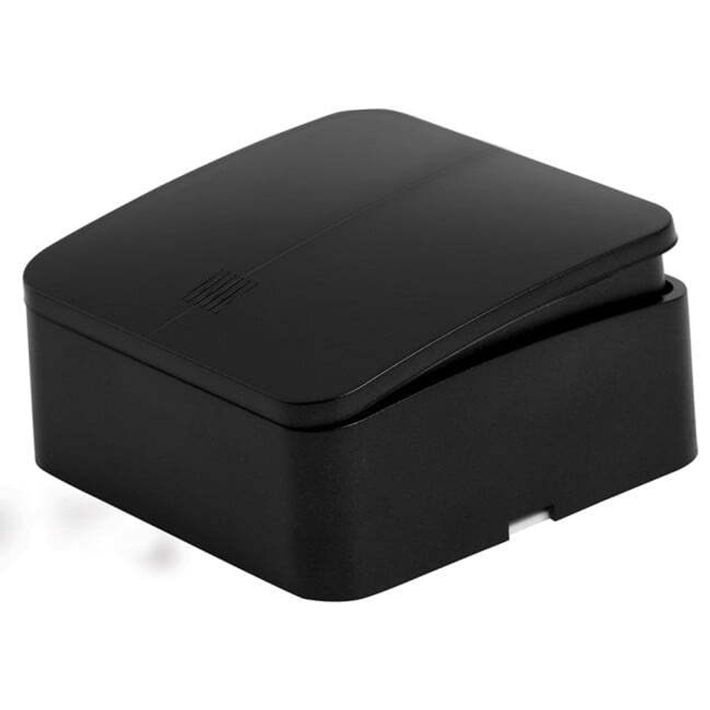Выключатель открытой установки 2-клавишный с индикатором . 250В. 10А. IP20. серия София. черный. MSW10-21-02