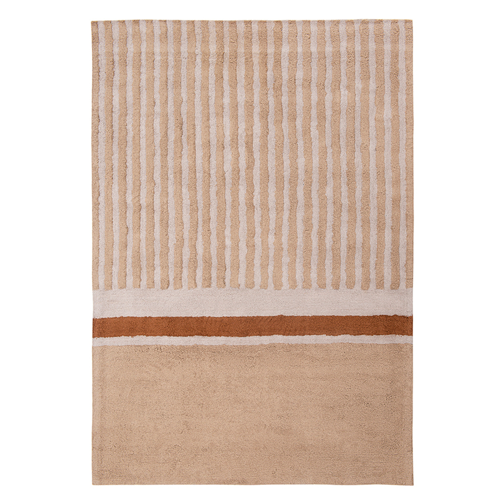 Ковер из хлопка 160х230см Tkano Terra Tulip garden бежевый